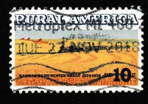 SC# 1506 - (10c) - Rural America - Wheat Fields & Train, Used single