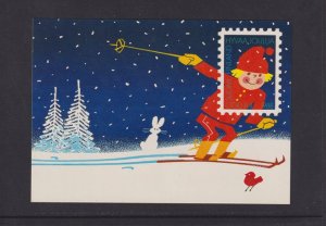 Finland    #783-784  used  1988 Christmas  on card