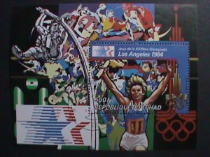 CHAD 1984-SUMMER OLYMPIC GAMES-LOS ANGELES'84-CTO S/S VF WE SHIP TO WORLD WIDE