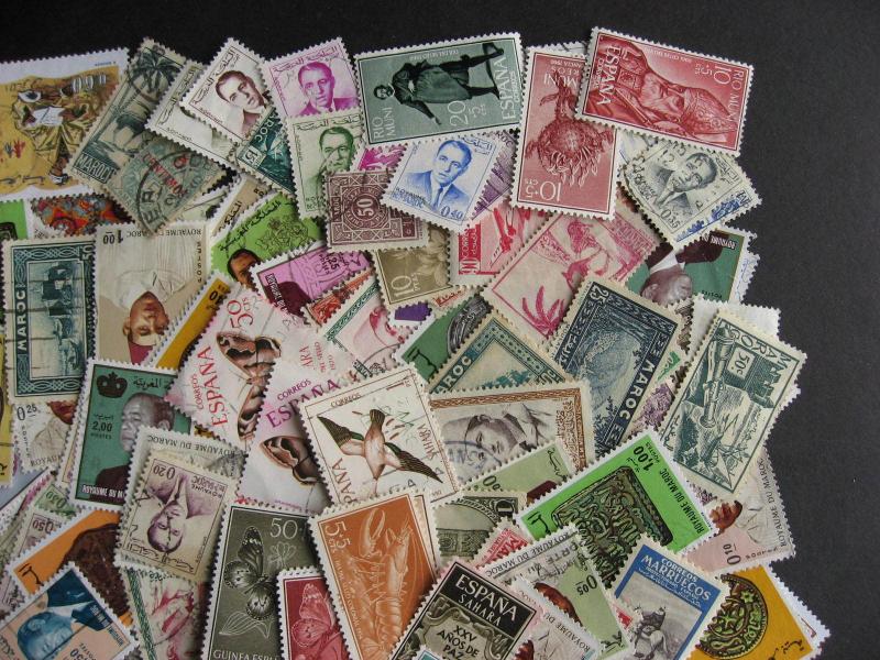 Hoard breakup mixture 150 MOROCCO duplicates & mixed condition 