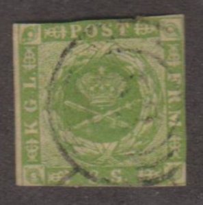 Denmark Scott #5 Stamp - Used Single