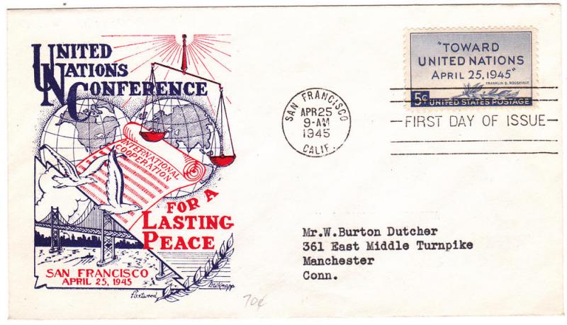 United States 928 Set FDC UN