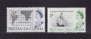 Tristan Da Cunha 71-72 MNH Queen Elizabeth II (A)