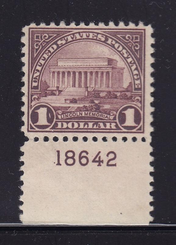 571 VF plate # single mint never hinged nice color cv $ 80 ! see pic !