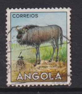 Angola   #375  used   1953 animals  4a  gnu