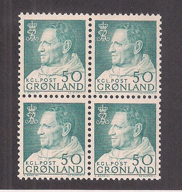 GREENLAND SC# 58  B/4  VF/MNH