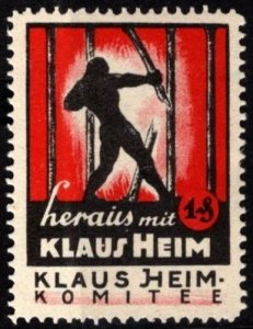 Germany Political Poster Stamp Rural People's Movement Klaus Heim Committee