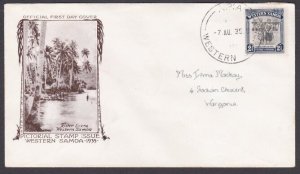 SAMOA 1935 2½d FDC ex Apia.................................................a3383