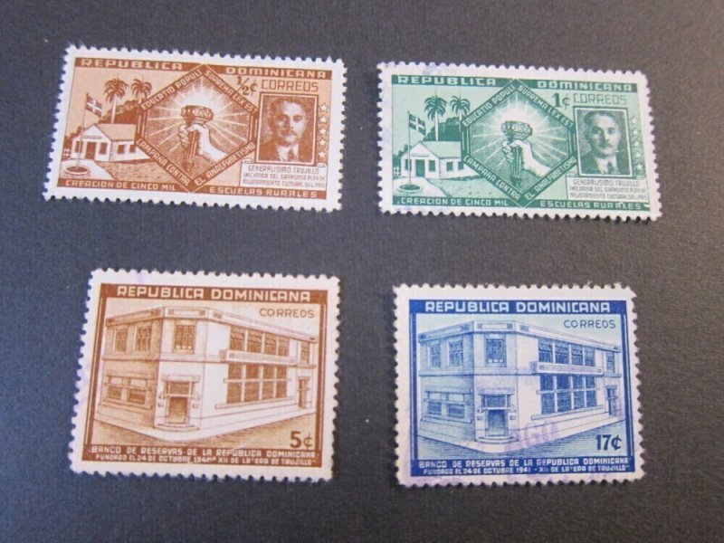 Dominican 1941 Sc 377-78,379-80 sets(2) FU