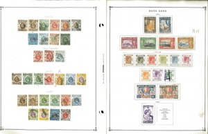 Hong Kong 1863-1997 MNH, LH & U Hinged & in Mounts on Scott International Pgs.