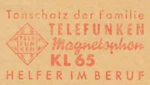 Meter cut Germany 1956 Tape recorder - Telefunken