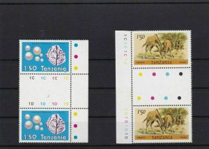 TANZANIA  TRAFFIC LIGHT PAIRS UNMOUNTED MINT