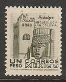 MEXICO 882a $1Peso 1950 Definitive 2nd Printing wmk 300 UNUSED, H OG. F-VF.