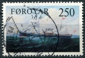 Faroe Islands Sc#91 Used, 250o multi, Ships (1983) (1983)