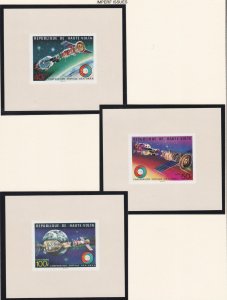 Burkina Faso # 370-371, C216-218, Apollo-Soyuz Mini Sheets Mint NH,