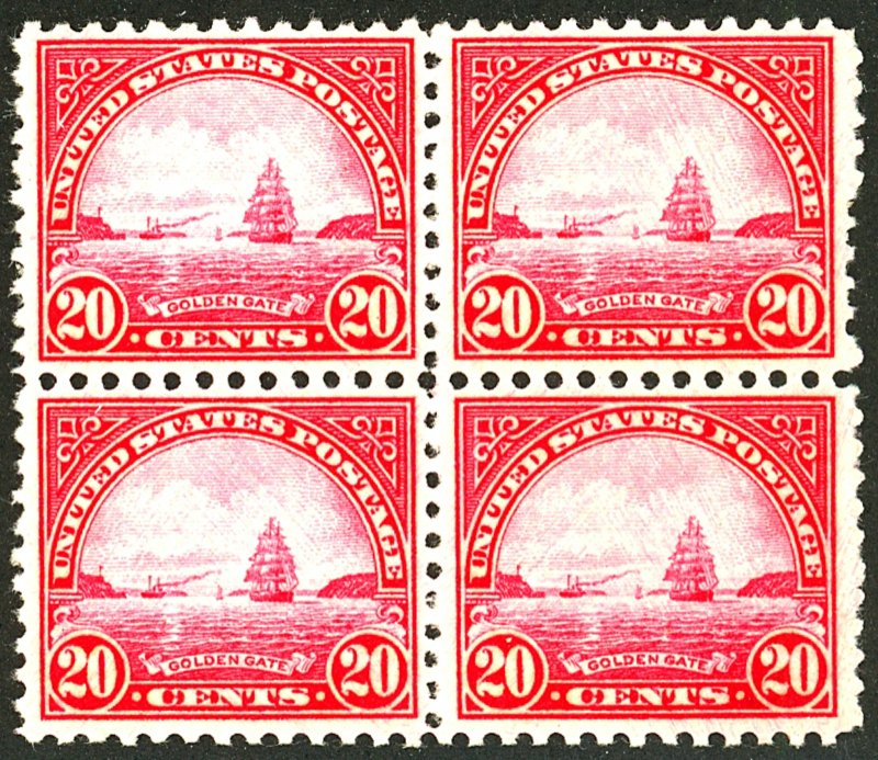 U.S. #698 MINT BLOCK OF 4 OG NH