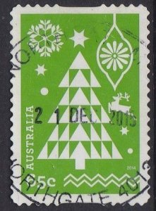 Australia 2014 - Christmas Christmas Tree and Decorations -   65c used