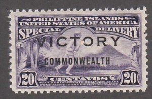 Philippines # E10, Special Delivery Messenger, Overprinted, Mint Hinged