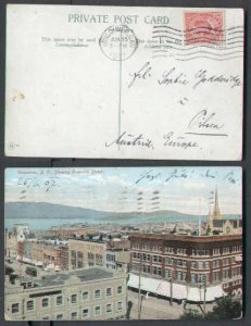 Canada-covers #4860 -  2c KEVII on p/c to Germany-Vancouver,BC-J