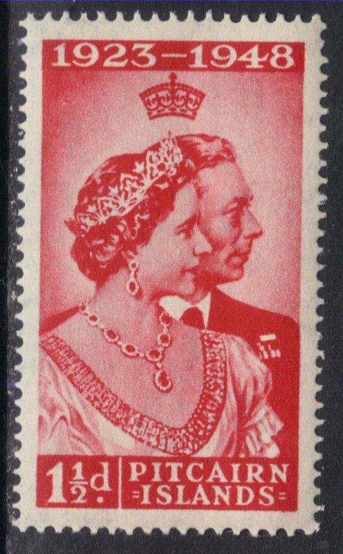 Pitcairn Islands 1949 KGV1 1 1/2d Royal Silver Wedding Umm SG 11 ( H533 )