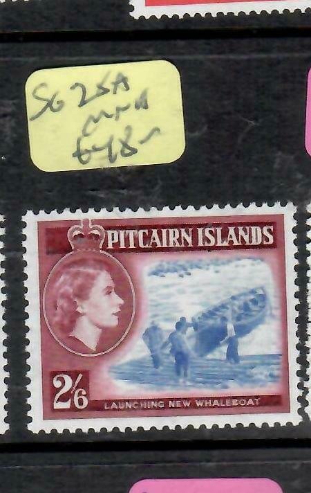 PITCAIRN ISLANDS  (PP2106B)  QEII  2/6  BOAT  SG 28A     MNH