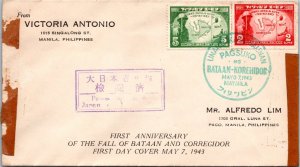 Philippines 1943 to Manila - A806