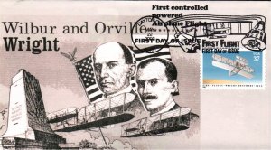 #3783 Wright Brothers First Flight Romp FDC