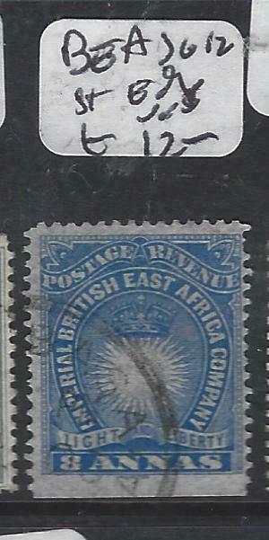 BRITISH EAST AFRICA   (P3105B)  8A  ARMS ST EDGE  SG  12   VFU