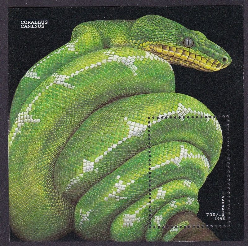 1996 Tanzania 2347/B323 Reptiles - Snakes