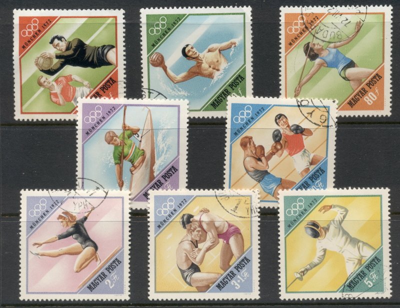 Hungary 1972 Summer Olympics Munich CTO