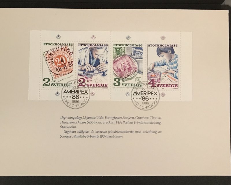 Worldwide Collection Lot-1986 Ameripex FDC, 3 SC's, 4 Pics, See Description