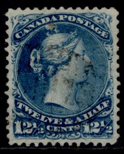 CANADA QV SG60, 12½c bright blue, FINE USED. Cat £65.