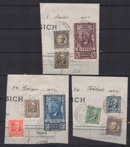 ITALY REVENUE FISCAL TAX STAMPS. 1942 PIECES