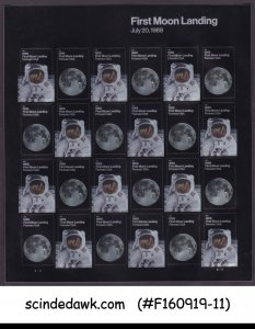 UNITED STATES USA - 2019 FIRST MOON LANDING / SPACE SHEETLET MNH