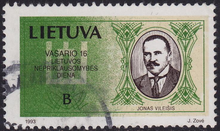 Lithuania - 1993 - Scott #441 - used - Jonas Vileisis