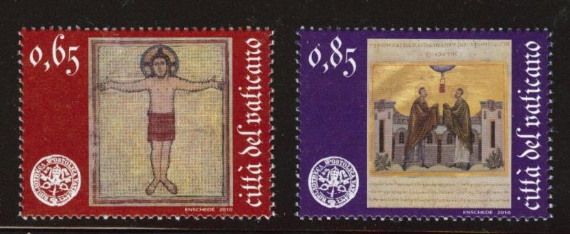 Vatican City Scott 1449-1450 MNH** 2010 Library set