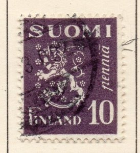 Finland 1930 Early Issue Fine Used 10p. NW-266078