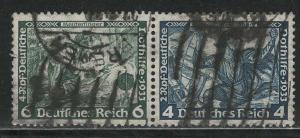 Germany Scott # B52, B50, used, se-tenant, Mi# W47