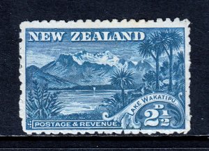 NEW ZEALAND — SCOTT 88 — 1899 2½d LAKE WAKATIPU, P11, UNWMK. — MH — SCV $30