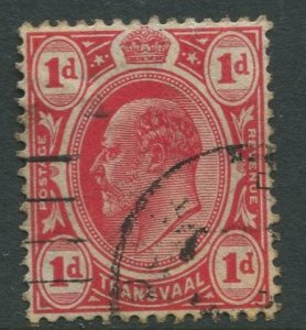 STAMP STATION PERTH Transvaal #282 Used KEVII 1905-10 Wmk 3 Multi Crown and CA