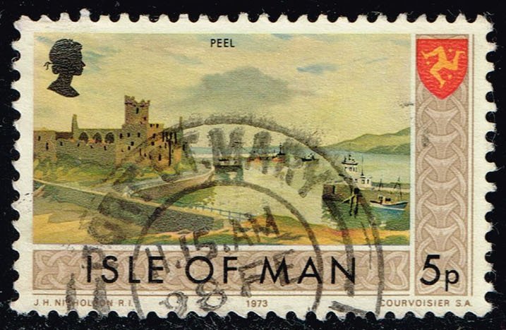 Isle of Man #20 Peel - Castle and Shore; Used (0.25) (2Stars)