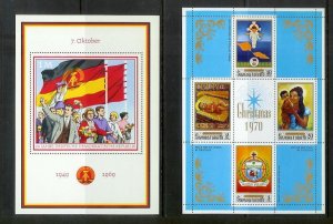 WORLDWIDE (190) Souvenir Sheets & Mini-Sheets ALL Mint Never Hinged