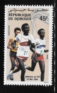 Djibouti 1984 International Olympic Committee IOC Sc 584 Runner MNH A2117