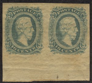 MALACK Confed 11c SUPERB JUMBO bottom margin OG NH, ..MORE.. b5619