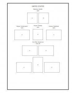 Stamp album pages for every country with varieties in PDF