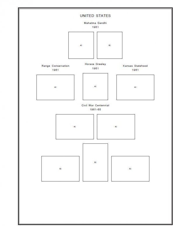 Stamp album pages for every country with varieties in PDF