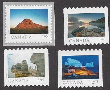 Canada #3149, 50i-52i MNH die cut from booklets, Canada far & wide, issued 2019
