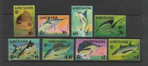 FISH - GRENADA #1506-13  MNH