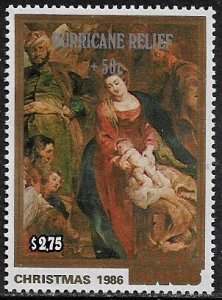 Cook Is. #B133 MNH Stamp - Christmas Painting Surcharged
