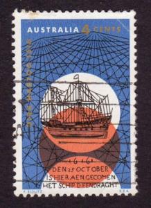 Australia 1966 Sc#423, SG#408 4c Dutch Explorer Hartog USED.